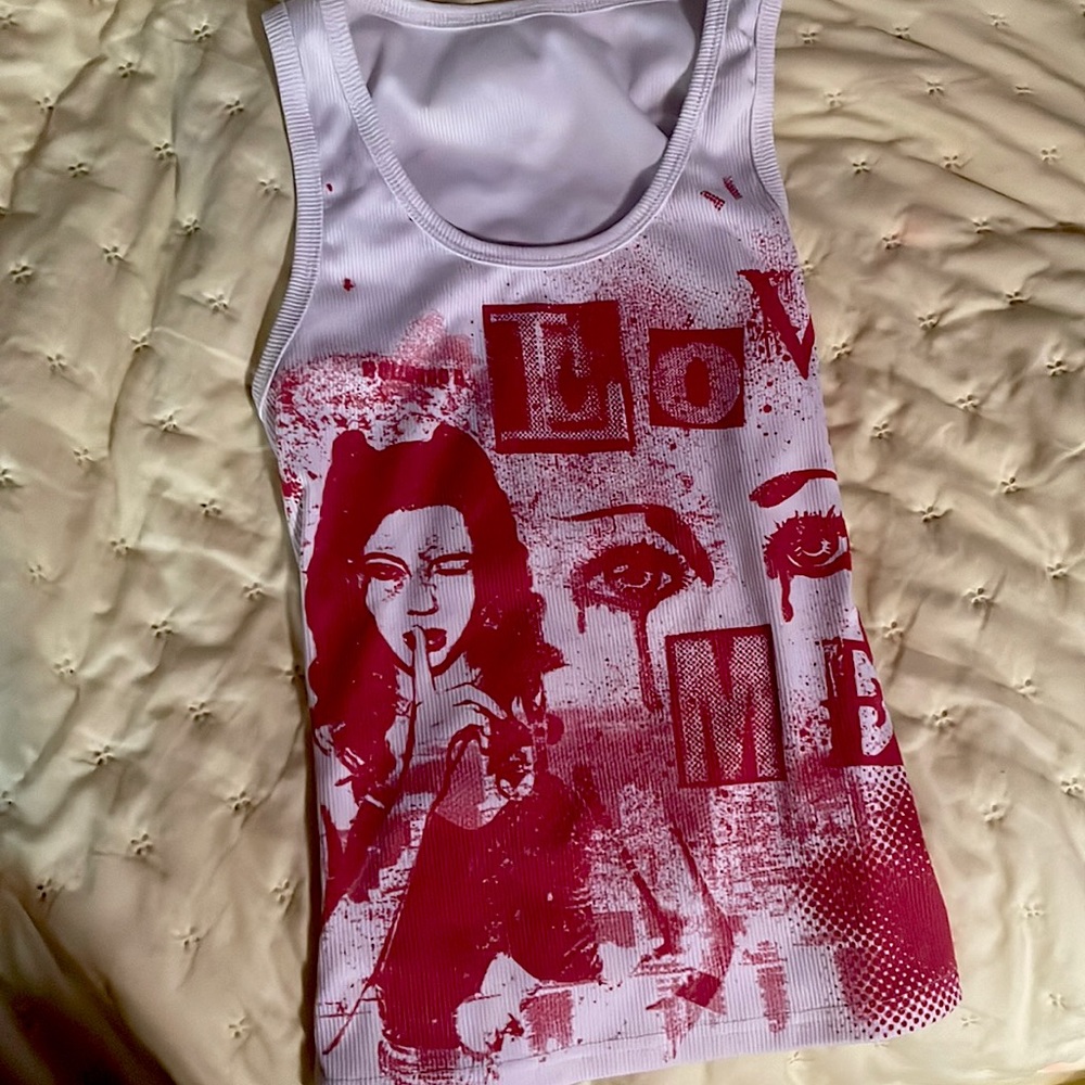 Cute graphic tank | Size S Brand: Romwe